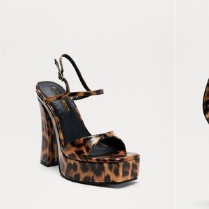 Fashion Nova Brown and Black Platform Shoes